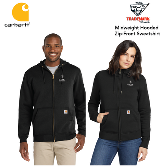 Galli Midweight Hooded Zip-Front Sweatshirt