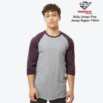 Prints for Skilly Unisex Fine Jersey Raglan T-Shirt