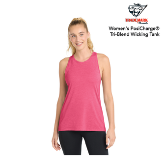 Women's PosiCharge® Tri-Blend Wicking Tank