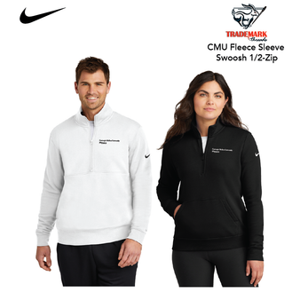 CMU-PHYSICS Nike Fleece Sleeve Swoosh 1/2-Zip
