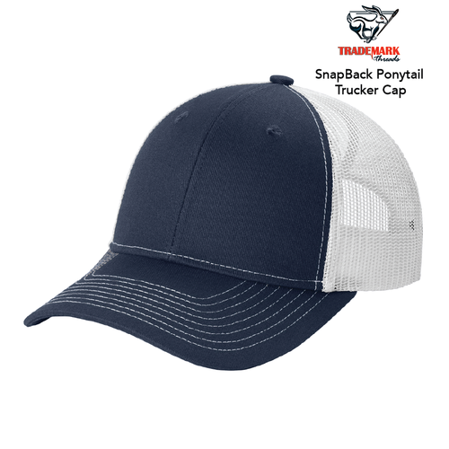 SnapBack Ponytail Trucker Cap