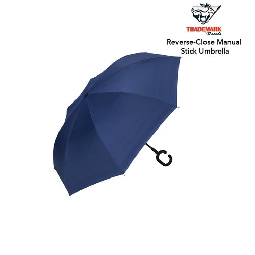 48" Reverse-Close Manual Stick Umbrella