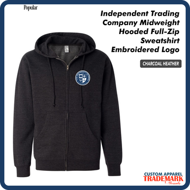 The University School Midweight Full-Zip Hooded Sweatshirt