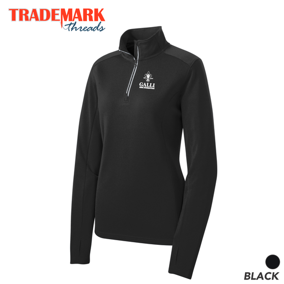 Galli Sport-Wick Textured 1/4-Zip Pullover