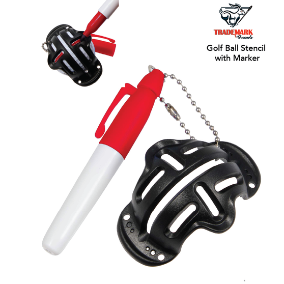 Golf Ball Stencil  with Marker