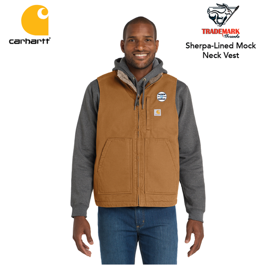 Tri-Arc Carhartt® Sherpa-Lined Mock Neck Vest