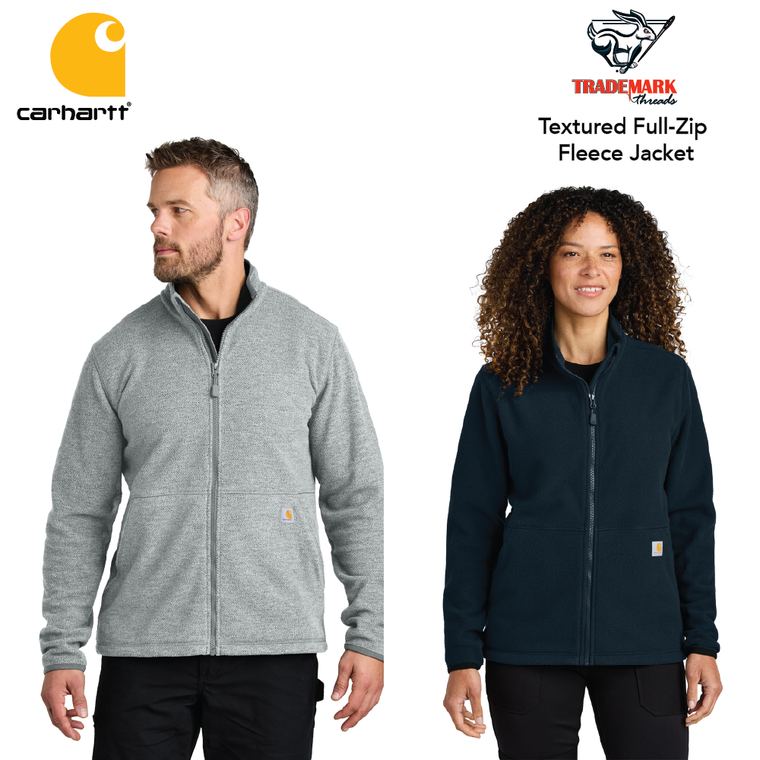 Textured Full-Zip Fleece Jacket