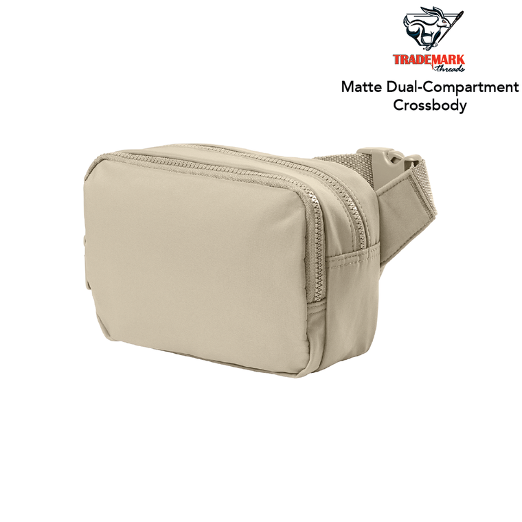 Matte Dual-Compartment Crossbody