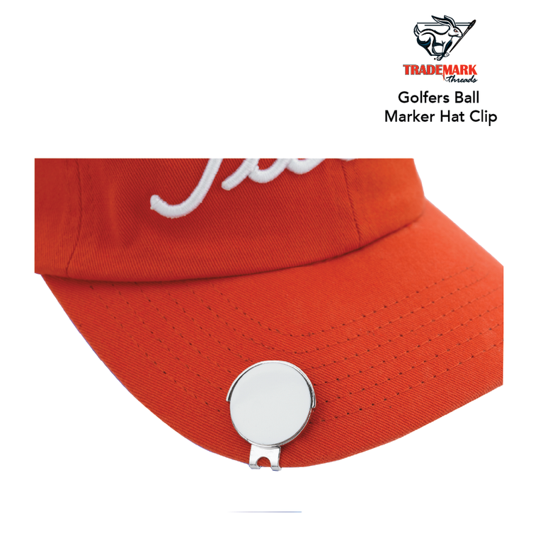 Golfers Ball Marker Hat Clip