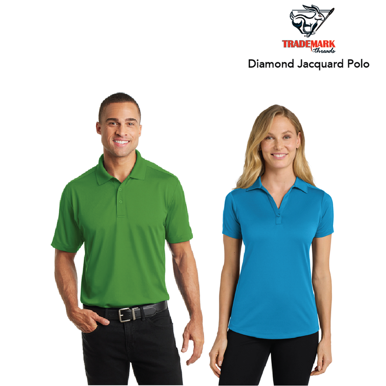 Diamond Jacquard polo