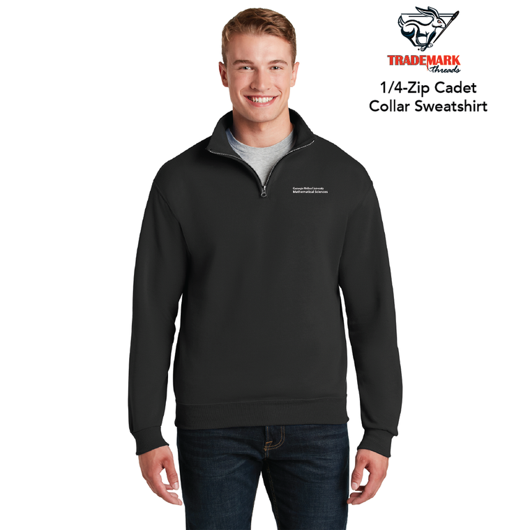 Mathematical Sciences 1/4-Zip Cadet Collar Sweatshirt