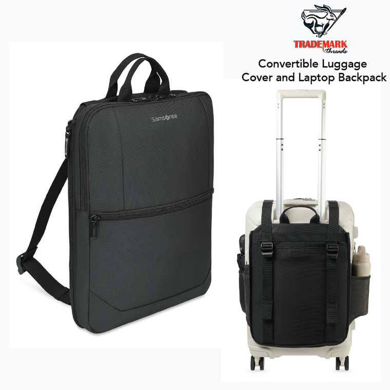 Samsonite Convertible Luggage Cover and Laptop Backpack
