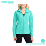 Ladies Heather Microfleece Full-Zip Jacket