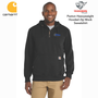ATLAS CONSTRUCTION Rain Defender ® Paxton Heavyweight Hooded Zip Mock Sweatshirt