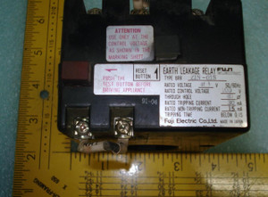 5 FUJI ELECTRIC 21N-01S EARTH LEAKAGE RELAY ZIN-01S T7850