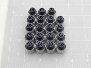 Lot of 19 1203070504, M12U-OM-FEM-8P-A-Code Connectors T91010 For Sale