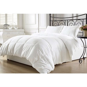 Queen size Hypoallergenic Down Alternative Comforter in White Q280-CACW3499