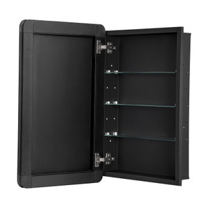 Medicine Cabinet, 16.5 x 27.5 inch, Medicine Cabinet for Bathroom with Mirror,  Aluminum Frame Bath E415-JXYJJXJ16527RZTDFV0