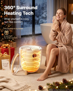 Towel Warmers for Bathroom 12L Heated Towel Bucket with LED Display, Rapid Heating, 4 Adjustable Ti E415-MJJRTBS12LLETZT3V001V1