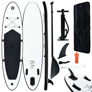 Inflatable Stand up Paddle Board Set Black and White A949-92729