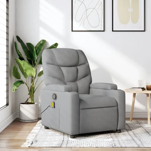  Massage Recliner Chair Light Grey Fabric A949-3206032