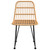  Patio Chairs 2 pcs 18.9"x24.4"x33.1" PE Rattan A949-319428
