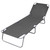  Foldable Sunlounger with Adjustable Backrest Gray A949-44293