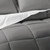 King Size 8-Piece Microfiber Reversible Bed-in-a-Bag Comforter Set in Grey Q280-YHFR3251