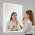Lighted Medicine Cabinet with Mirror, 24 x 32 in Recessed or Wall Mount, 3 Color Dimmable LED Bathr E415-LEDJXJJ2432IJR2XO001V1