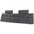 Headboard Pillow, King Size Wedge Headboard Pillow with 2 Side Pockets and 2 Headrests, Bed Wedge P E415-CTBZKINGCCHS803KE001V0