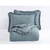 King Oversized Blue Ruffled Edge Microfiber Comforter Set Q280-AQKI7399