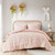 King / Cal King 3-Piece Pink Pompom Microfiber Comforter Set Q280-KGCLFP9853536
