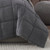King Plush Sherpa Reversible Micro Suede Comforter Set in Gray Q280-GRKI9863
