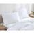 Queen Size White Ruffled Edge Microfiber Comforter Set Q280-WHQU4999