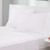 Twin Size 4-Piece Cotton Blend Jersey Sheet Set in White Q280-WHTY6756