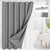 72"W x 72"H Grey Waffle Textured 3 in 1 Shower Curtain Set Q280-GRSC1972