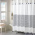 72-inch Navy and White Stripes Cotton Shower Curtain Q280-NPCSC23985173681