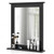Black Rectangular 27 x 22.5 inch Wall-Mounted Bathroom Mirror with Storage Shelf Q280-BLKMBVW4958173