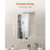 Shower Niche, 13 x 25 x 4 inch Recessed Wall Niche Double-layer, with Hollowed-out Divider,Heavy-du E415-BXGLYBKYS2C198038001V0