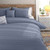 King size 5-Piece 100-Percent Cotton Clip Dot Boho Comforter Set in Denim Blue Q280-DDTH6743