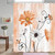 72"W x 78"H Orange Vibrant Floral Butterfly Polyester Shower Curtain Q280-ORRFDC7278