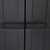 Outdoor Storage Cabinet Black 38.2"x14.6"x65" PP A949-364208