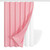 72"W x 84"H Pink Waffle Textured Polyester Shower Curtain Set with PEVA Liner Q280-PNKA1984