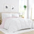Full/Queen 3-Piece Microfiber Reversible Comforter Set in Blush Pink and White Q280-PIBK5601