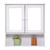 Simple Bathroom Mirror Wall Cabinet in White Wood Finish 23 x 22 inch Q280-BWLCMIDG15628791