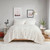 Full/Queen size Reversible Soft Sherpa Faux Fur 3-Piece Comforter Set in Ivory Q280-FLQNSFCS6928371