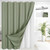 72"W x 84"H Sage Green Waffle Textured 3 in 1 Shower Curtain Set Q280-WAFSGR1984