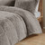 Twin/Twin XL Grey Soft Sherpa Faux Fur 2-Piece Comforter Set with Pillow Shams Q280-GRTWDLCS59736821