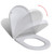 Soft-close Toilet Seat with Quick-release Design White Square A949-141765
