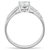 DA020 - High polished (no plating) Stainless Steel Ring with Cubic  in Clear A874-DA020